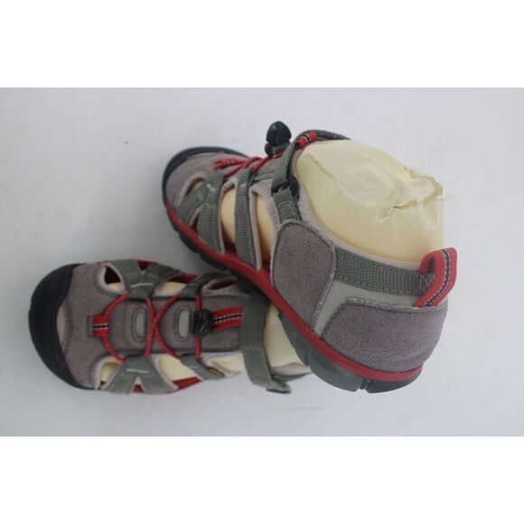 Keen Gray/red Sandals Size 4Y - Picture 1 of 11